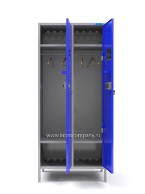 Шкаф металлический для спецодежды «Дуэт 8-500-НП»